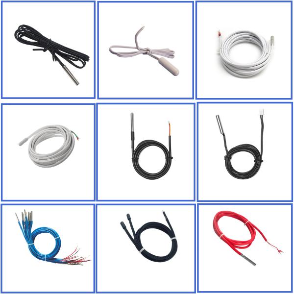 Fixed Thread Temperature Sensor 3 Wire PT100 PT1000 Thermistor For Accurate Measurement