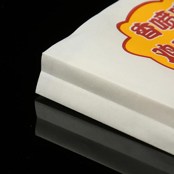 Custom Order Accepted Take Away Food Packaging Bag with Greaseproof White Kraft Paper