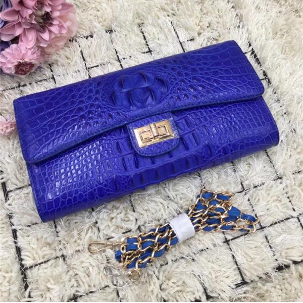 Exotic Alligator Skin Female Small Clutch Purse Authentic Real Crocodile Leather Women Flap Bag Lady Cross Shoulder Bag