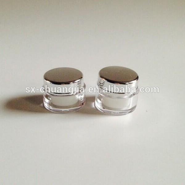 2015 cosmetic 5g eye cream acrylic jar with screw cap