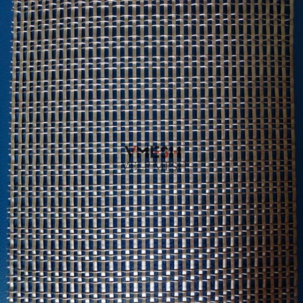 Modern Office Space Decorative Wall Cladding Stainless Steel Crimped Wire Mesh Panel