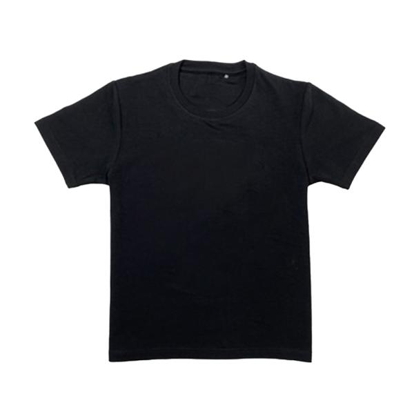 Summer Embroidered Black Knitting Crewneck Boys T-shirts Short Sleeve Personnalisable
