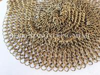 rideau en Chainmail soudé par 1.5mm*15mm avec des anneaux en métal pour la décoration intérieure