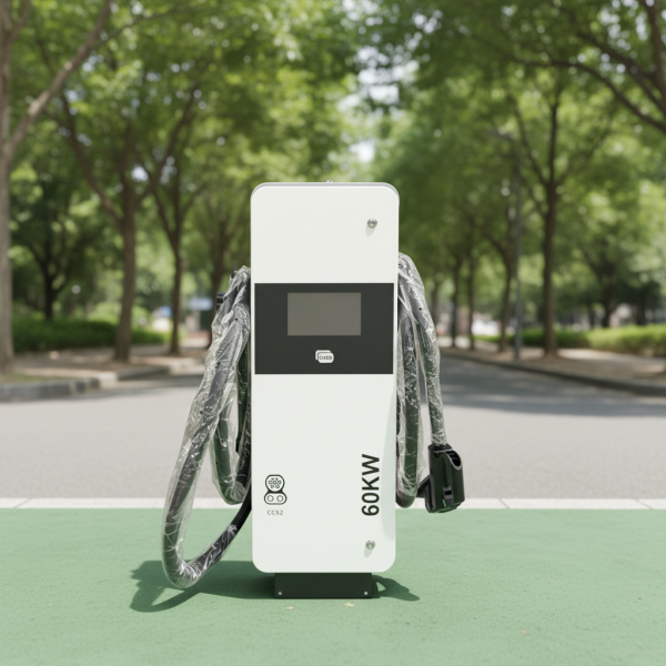 60KW Dual Guns Smart EV DC Fast Charging Station with OCPP APP Control and GB/T CCS2 Interface