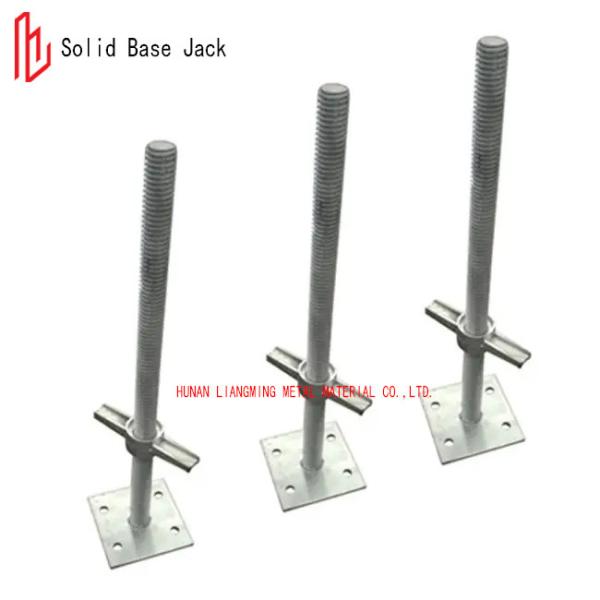 Solid Scaffold Base Jack Q235B Steel Screw Jack Galvanized / Painted Surface Treatment