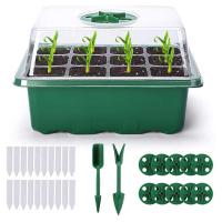 Plateaux de démarrage de semences de plantes vertes avec dôme 12 trous réutilisables durables pour les légumes