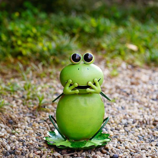 Сад лягушки металла утюга животный орнаментирует восхитительное и Lifelike