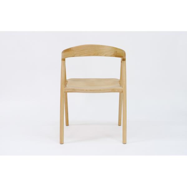 Silla de comedor de madera sólida con acabado de nitrolacquer y NO diseño plegado a razonable en madera de ceniza