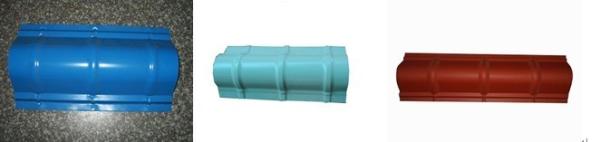 Ridge Cap Forming Machine 0.3-0.8mm Galvanized Steel