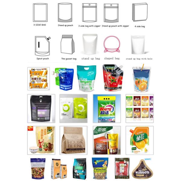 Health Tea Powder Doypack Packing Machine 20 Bags / Min