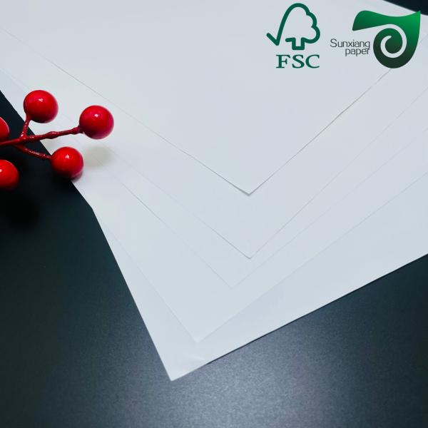 80gsm FSC Super White Gloss Mirror Cast Coated Paper For Sticker 20 30 Inches