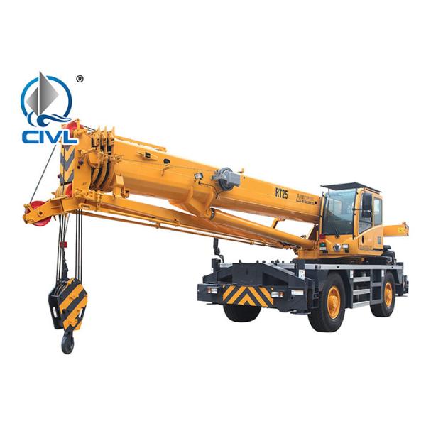 Bridge Construction Rough Terrain 44m 25 Ton Telescopic Boom Crane