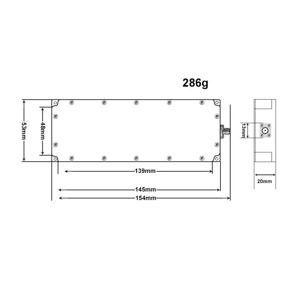 Ultra band  100-400mhz VLF aluminum jammer module for Government privacy protection