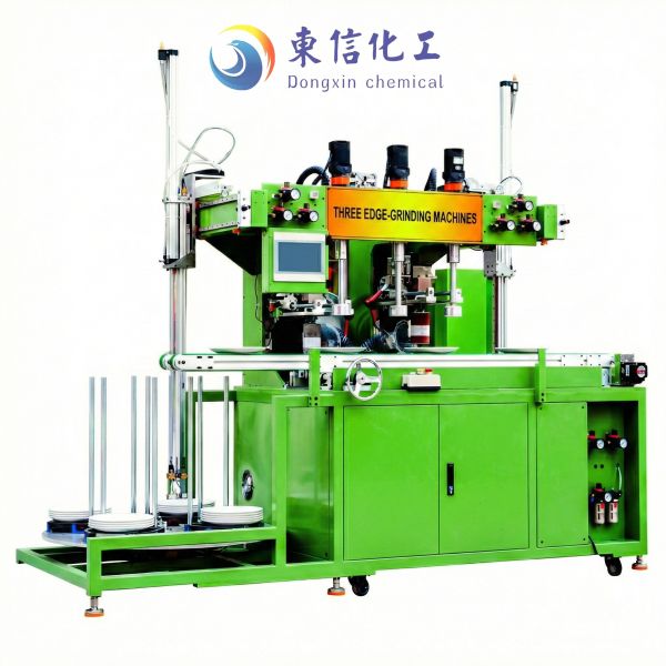 Three Seat Automatic Edge Grinding Machine For Melamine Tableware Edge Processing