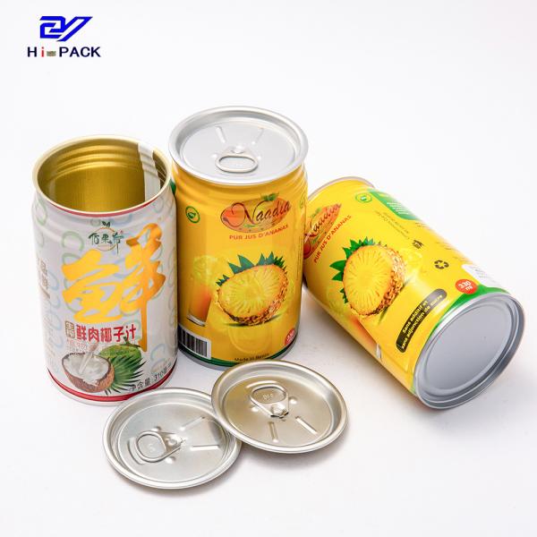 310 ml boissons boissons métalliques boissons peuvent vider de qualité alimentaire emballage en étain café