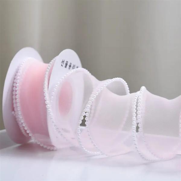 Fita do papel de embrulho de Organza dos acessórios de DIY para a decoração da flor