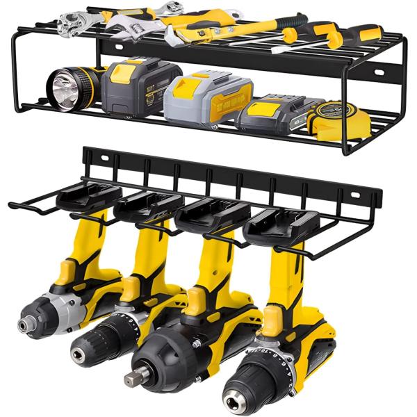 Organiseur d'outils électriques standard à 3 couches monté sur le mur 43*19*10cm Porteur de stockage d'outils