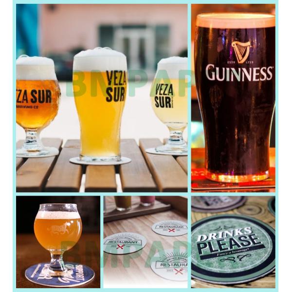 1.4mm Absorbent Beer Mat Board For Bar Uncoated Ivory White 70 x 100cm