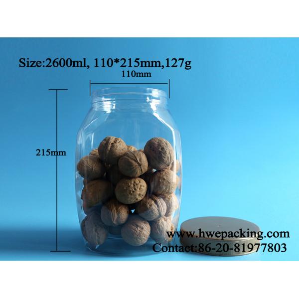 верхняя часть винта корма для домашних животных леденца на палочке опарника 2600ml 110mm прозрачная большая пластиковая