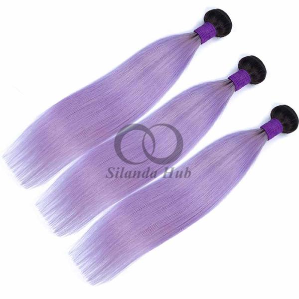 #T1B/Purple Straight Remy Human Hair Bundles Sew In Weave Bundles Brazilian Bundle Deals