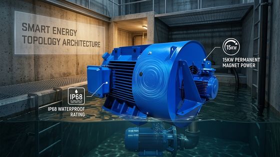IP68 Waterproof 15KW Permanent Magnet Motor for Submersible Sewage Pump Stations