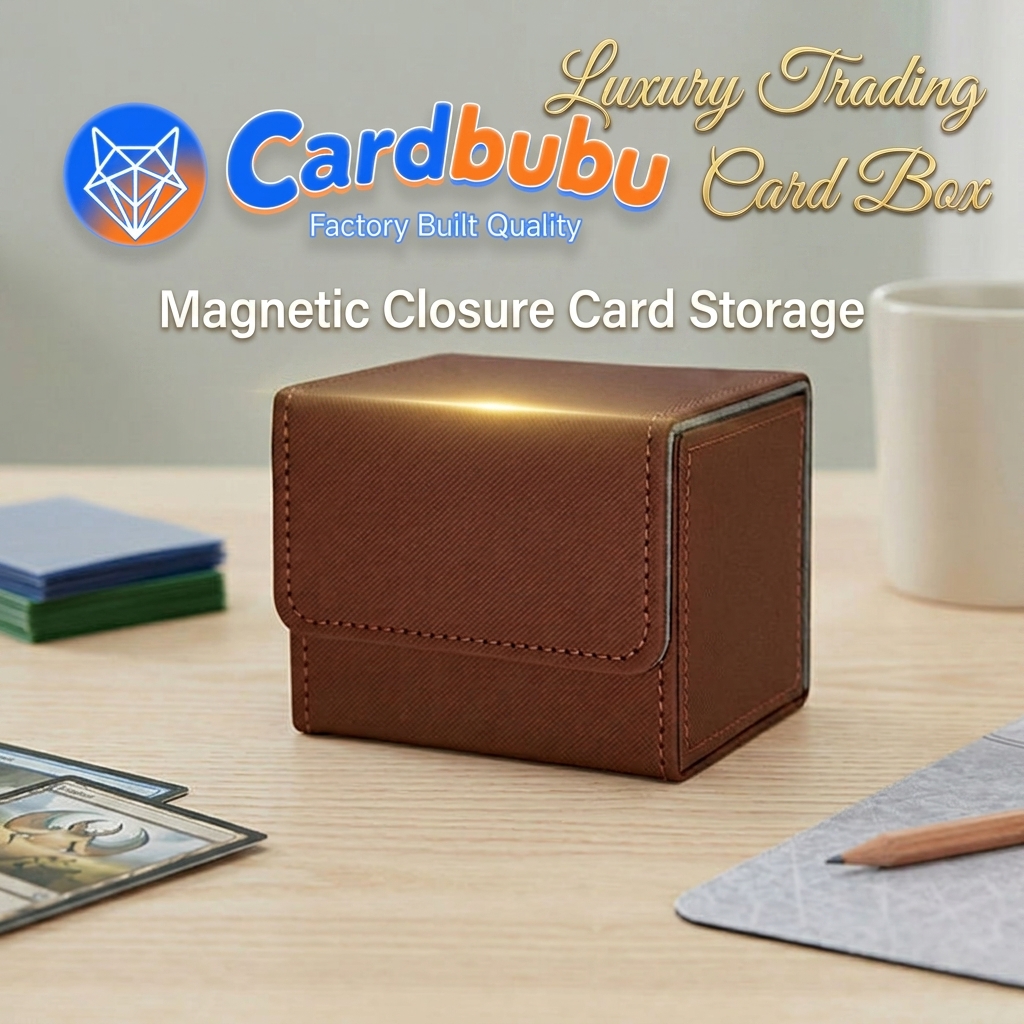 Crosswise Leather Deck Box Mtg Magnetic Deck Box 3.95 Inch Lock Storage Yugioh