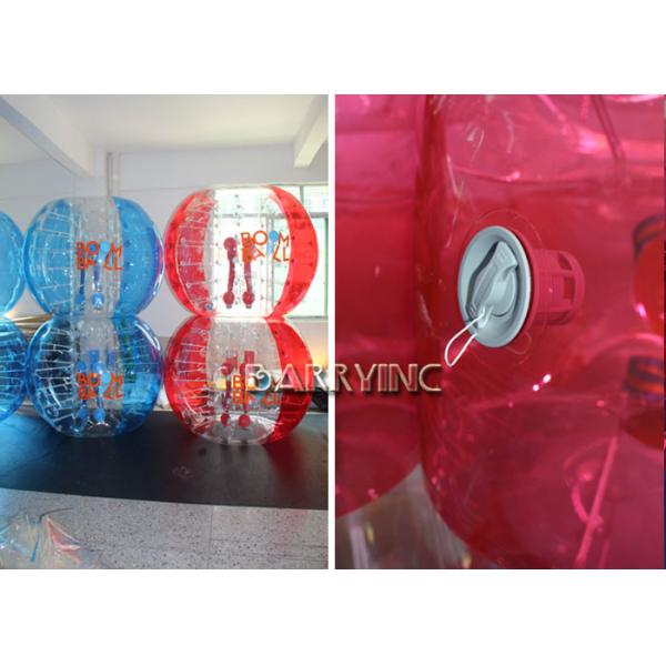 На открытом воздухе раздувные дети забавляются шарик пузыря половинной сини 1.8М ТПУ материальный/красные шарики пузыря