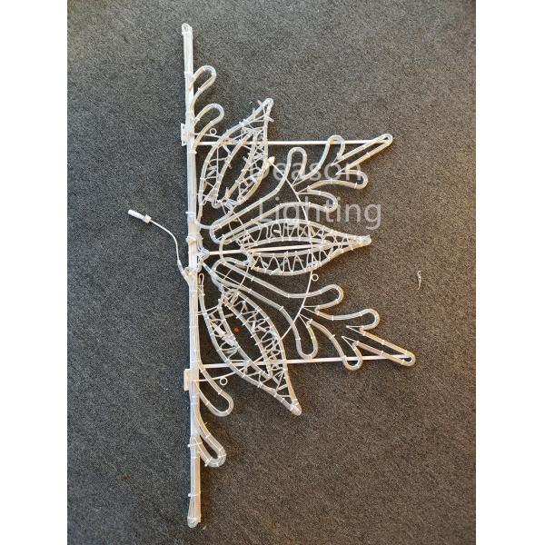 outdoor lamp post decorations christmas motif lights