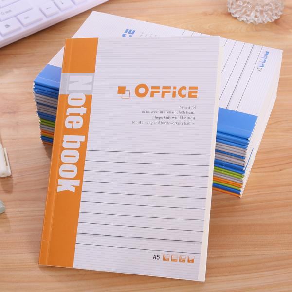 32k School Cute Stationery Flower Printed Paper Kraft Notebooks Soft Cover Customized