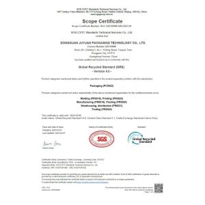 Shenzhen Xushen Packaging Co., Ltd. Certifications