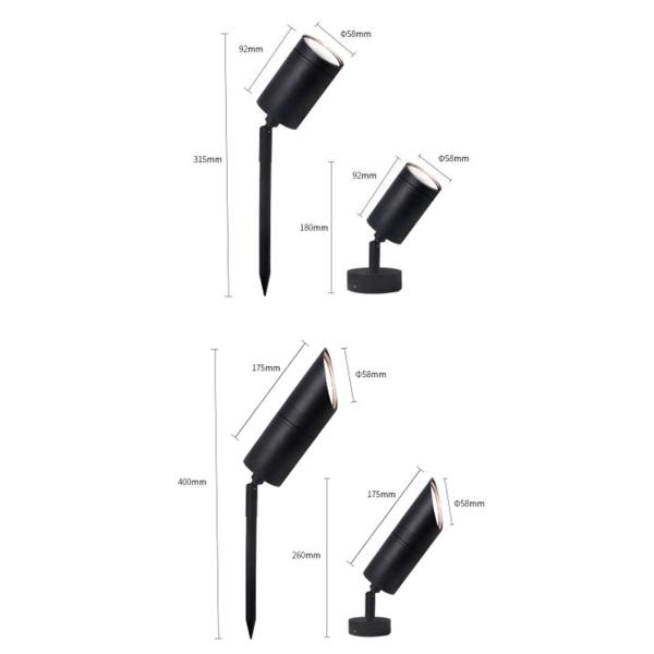 Света 10в водостойкое 2700-6500К ККТ алюминиевого сада раковины земные