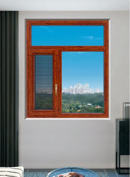 Wooden Transfer 0.8mm Sliding Aluminium Alloy Door And Window