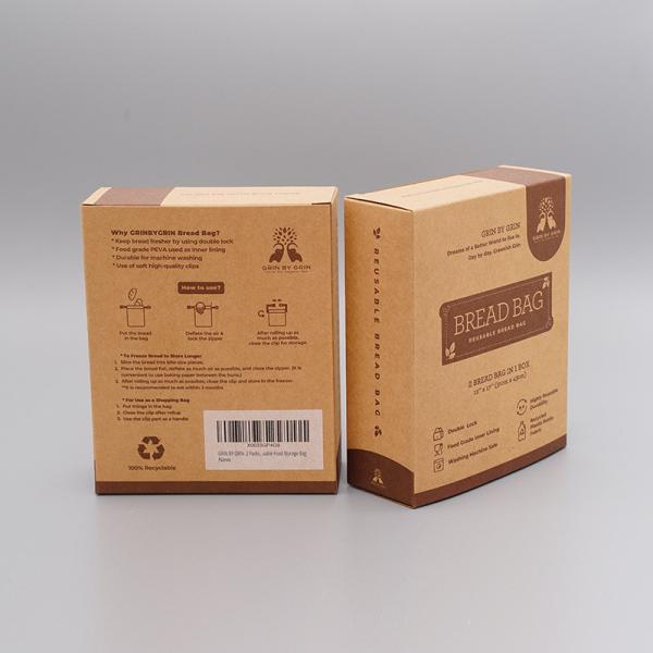 Коробки коробки складчатости Eco дружелюбные печатая яркий изготовленный на заказ цвет для сумки хлеба