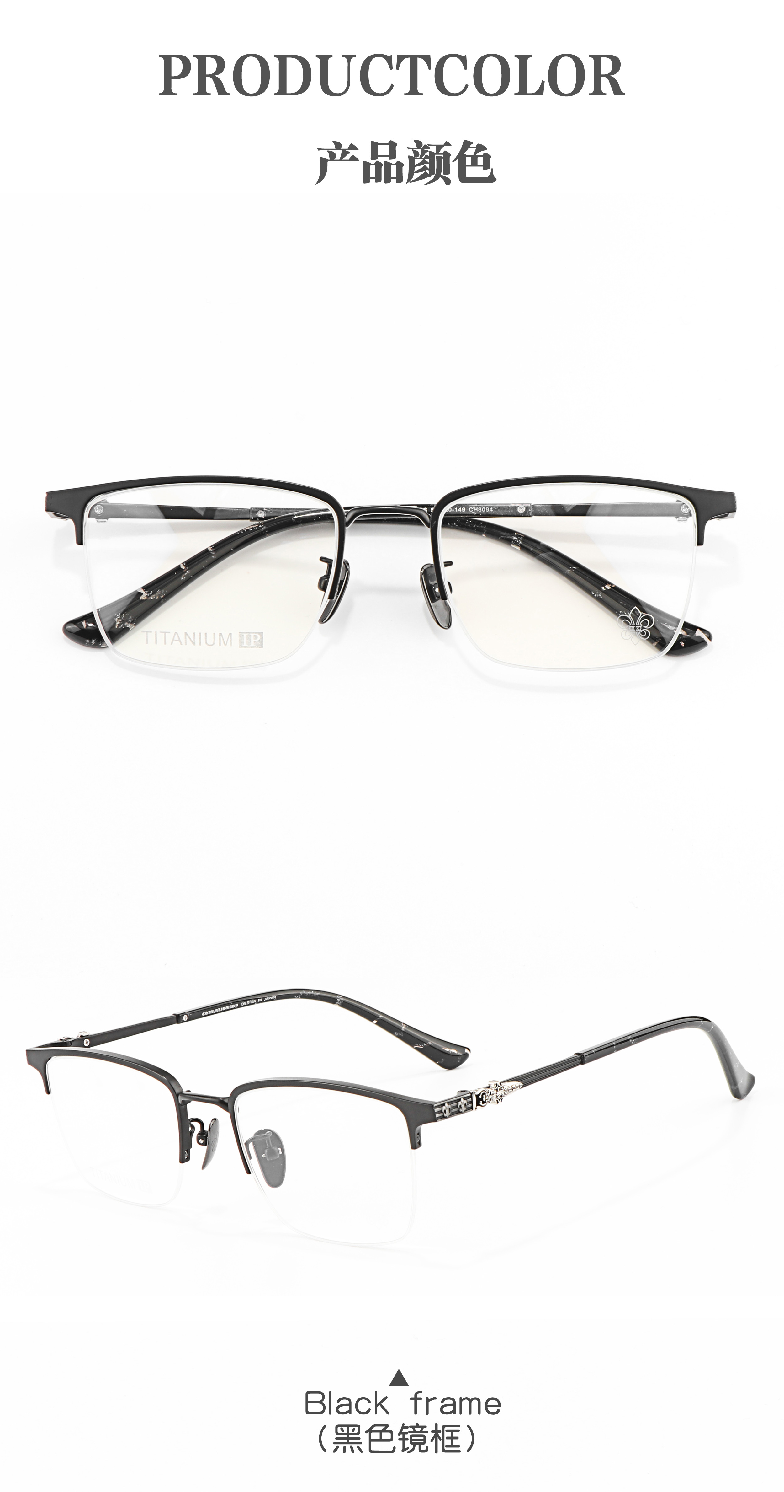 Half Frame Business Korean Style Gentleman Men Luxury Brand Optical Prescription Presbyopia Multi Focus Fashion Reading Glasses