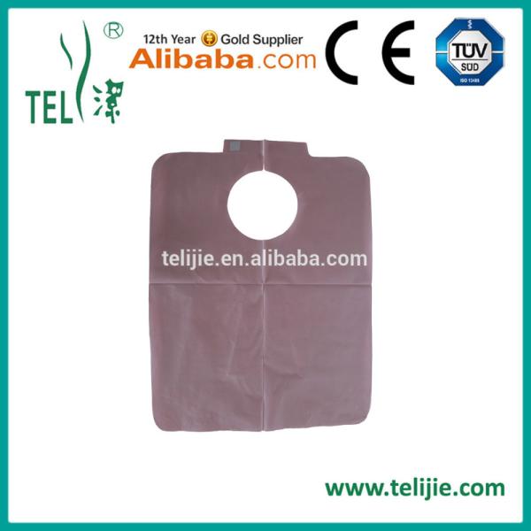 Disposable PE Back Film Paper Dental Apron For Adult Waterproof