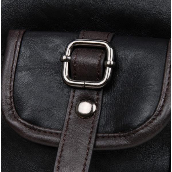M new winter pu leather shoulder bag backpack student book bags European and American fashion retro casual