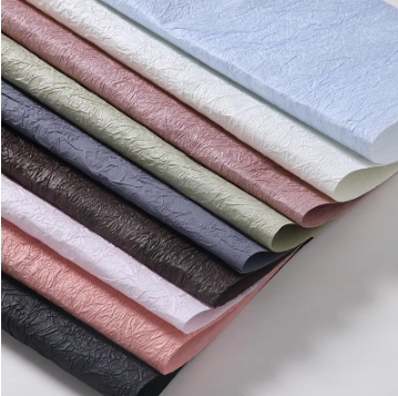 Papel de embalaje para floristas y ramos con acabado de textura de piedra