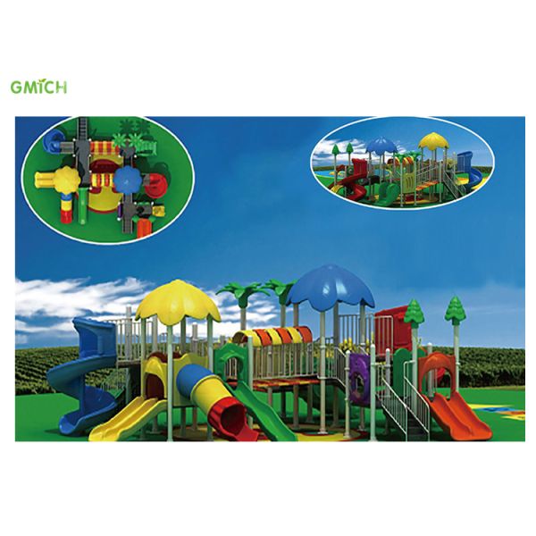 3-15 Years Old Children Outdoor Playground Equipmen Plastic Slide Set Anti Crack