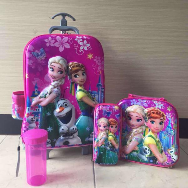 Hot sale 6D Kids Trolley 3 pcs / trolley school bags / children travel bags