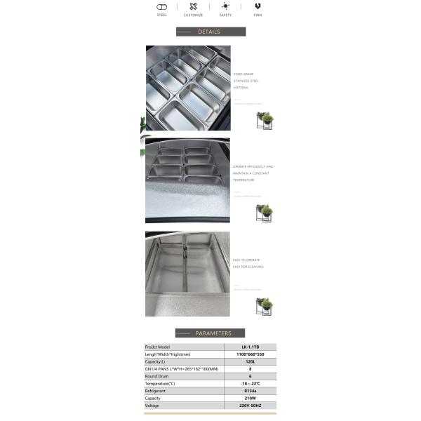 Customization Commercial Fridge Showcase Refrigerators Ice Cream Freezer Display Cupboard