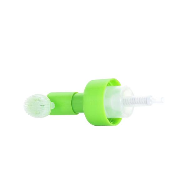 Wholesale 42mm/43mm Foam Pump With Silicone Brush Head Dispenser For Cosmetic