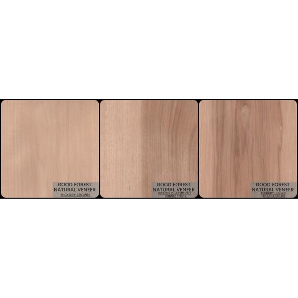 Естественная древесина Hickory лощит облицовку FSC древесины шкафа двойного цвета популярную