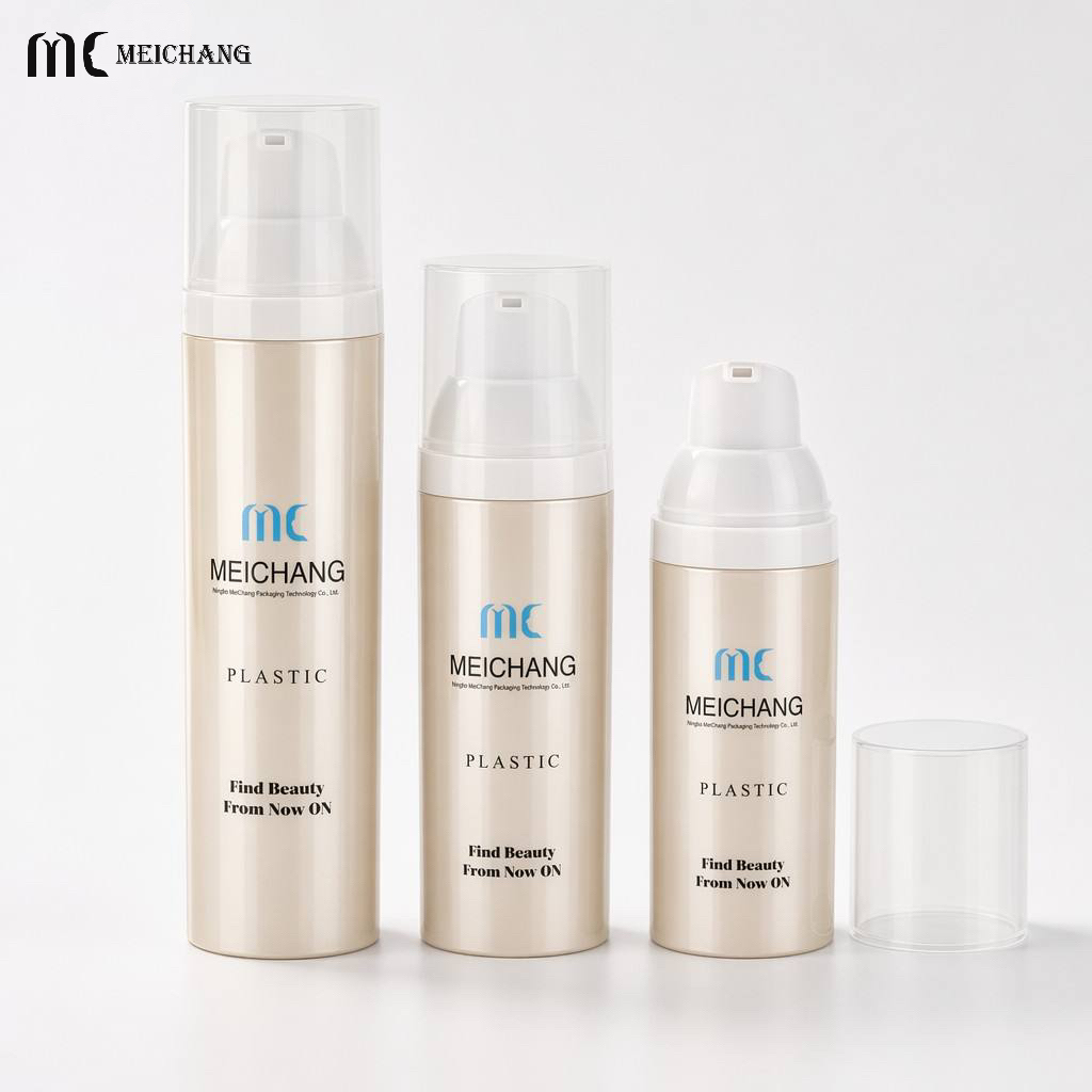 30ml 50ml 75ml Refillable PP Airless Lotion Pump Bottle for Eye Cream and Skincare Packaging(MC-228)