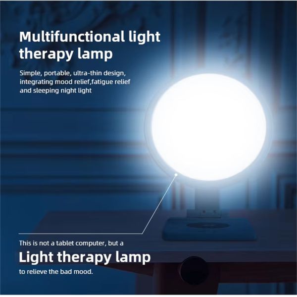 049 Kilogram Customizable Logo Wireless Charging Function Lamp 10000 Lux Led Daylight Sad Light Therapy Lamp Depression