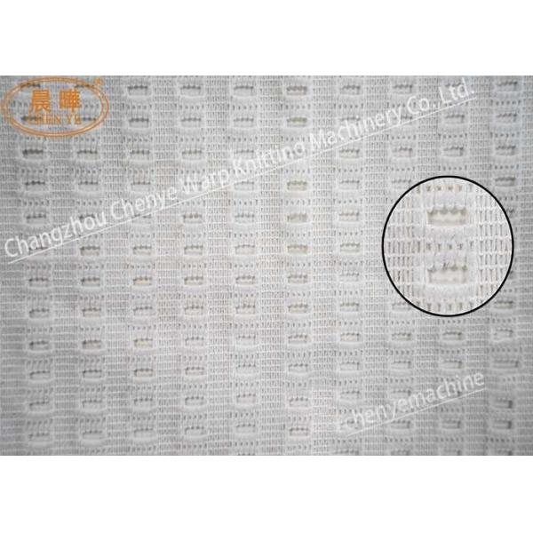 Raschel Mesh Fabric Machine , Blue Computerized Flat Knitting Machine