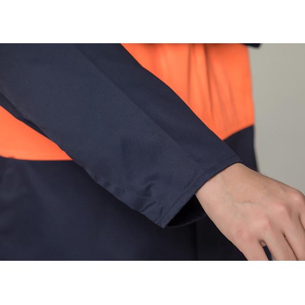 Double Stitching Safety Work Clothes High Visable Orange Jacket Bib Pants Suit