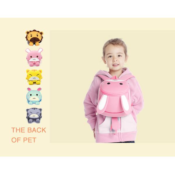 Lightweight for children neoprene material cartoon rabbit cute fashion travel toddler backpack