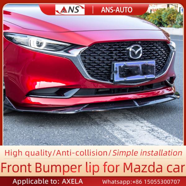 Painted Black Front Bumper Lip Splitter , Scratch Resistant Universal Bumper Lip
