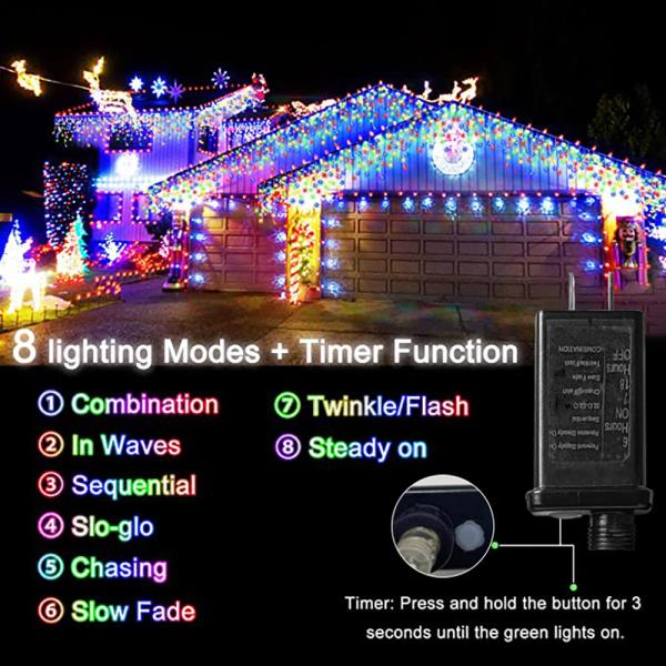10M LED Rope Strip Lights Remote Control Outdoor LED Fairy Garland Lights