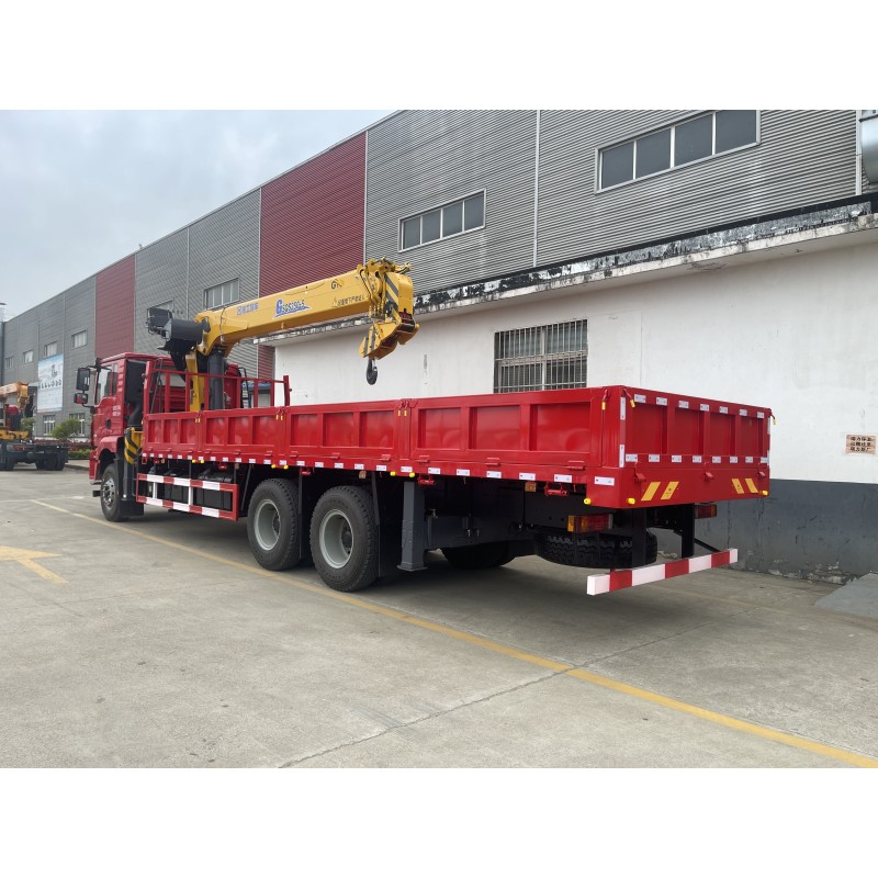 Hydraulic Truck Mounted Crane Shacman M3000 14ton 16ton Construction Service Truck Crane